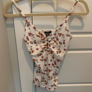 Juniors floral tank top new with tags size small